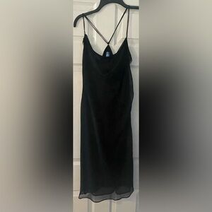 Simply Vera Vera Wang Black Sheer Strappy Dress